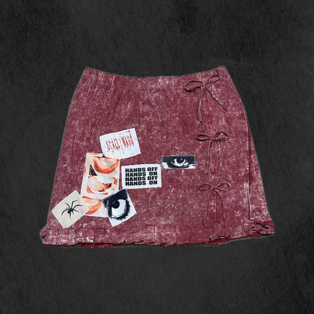 Upcycled T shirt Skirt