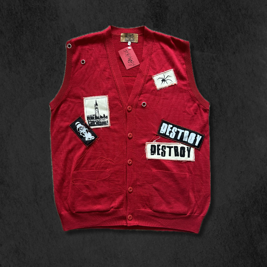 Knitwear is RED Waistcoat